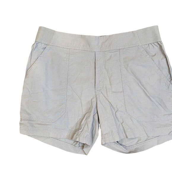 Columbia Walkabout Shorts Womens Medium Lightweight Elastic Waist Flint Gray - Picture 1 of 5